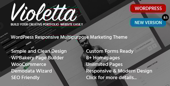 Violetta - Personal Portfolio WordPress Theme Logo